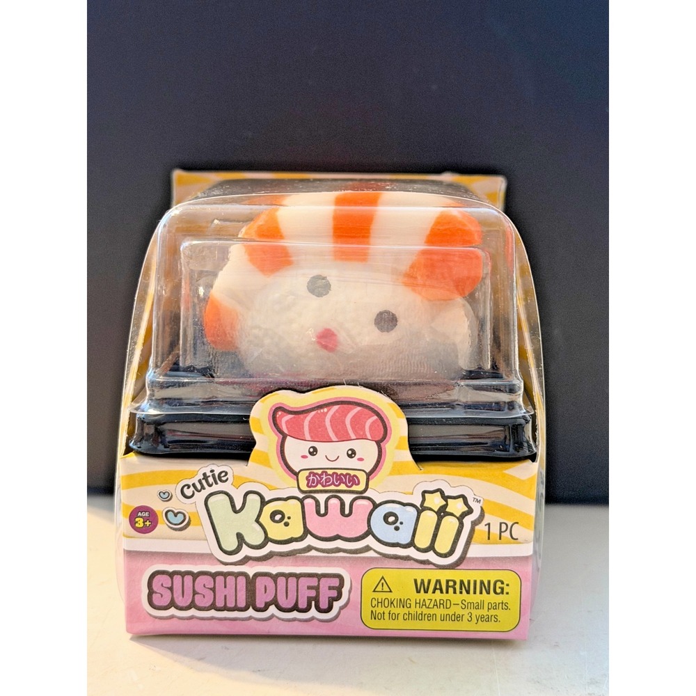 New Ja-Ru Kawaii Cutie Sushi Puff Squishy Toys Sensory Stress Relief Puffs